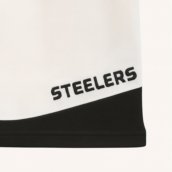 Reebok Pittsburgh Steelers Short Sleeve White Polo Size Medium #NFLFootball. - Picture 4 of 5